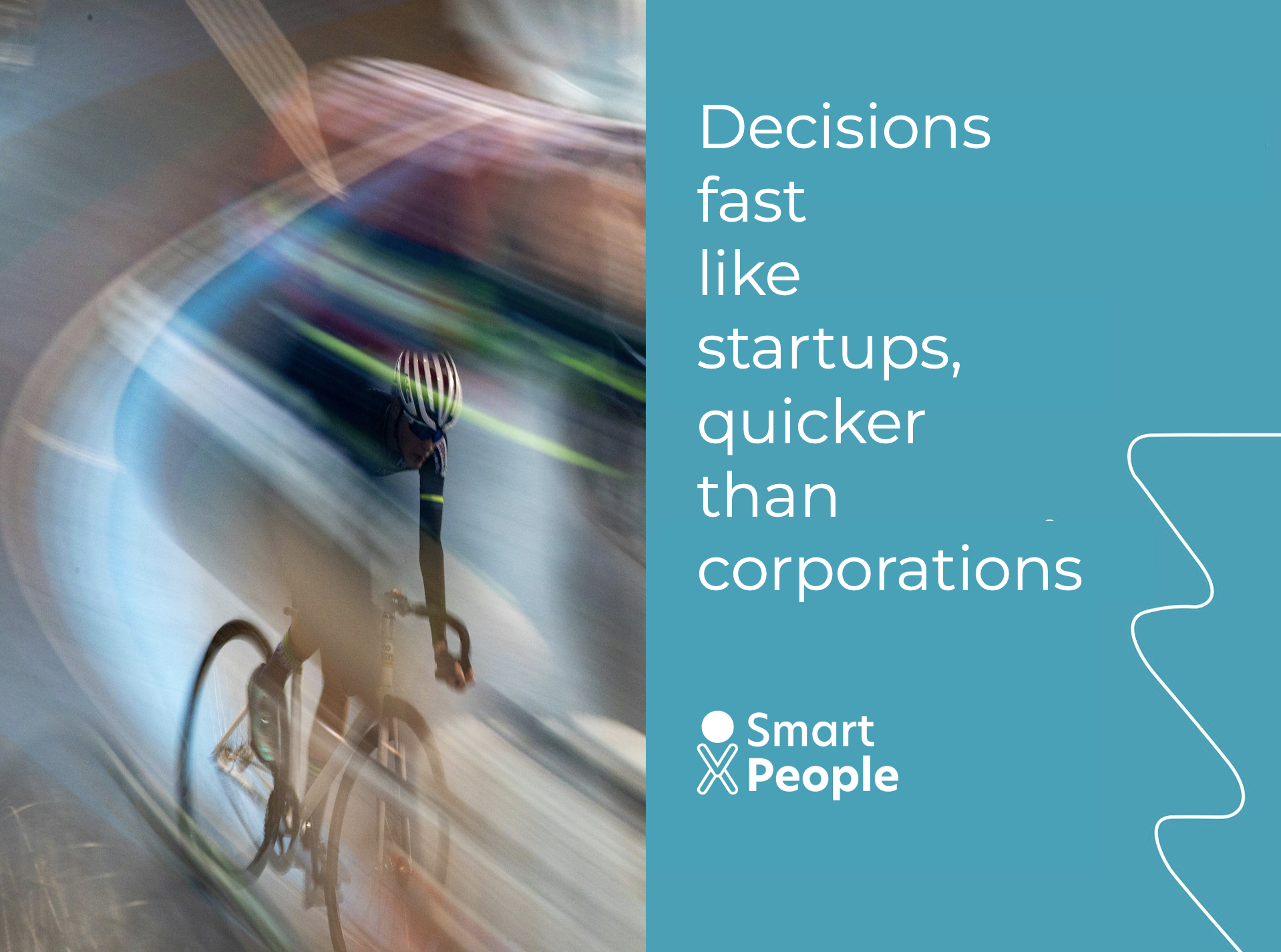 High-speed decision making in startups versus slow corporate processes – comparison showing agile startup team working efficiently.